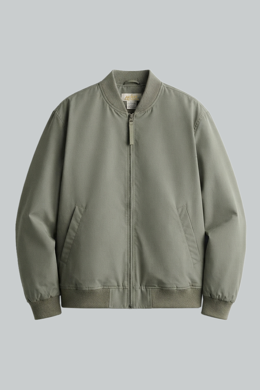 Mens Olive Green Lightweight Bomber Jacket Mens Olive Green Lightweight Bomber Jacket